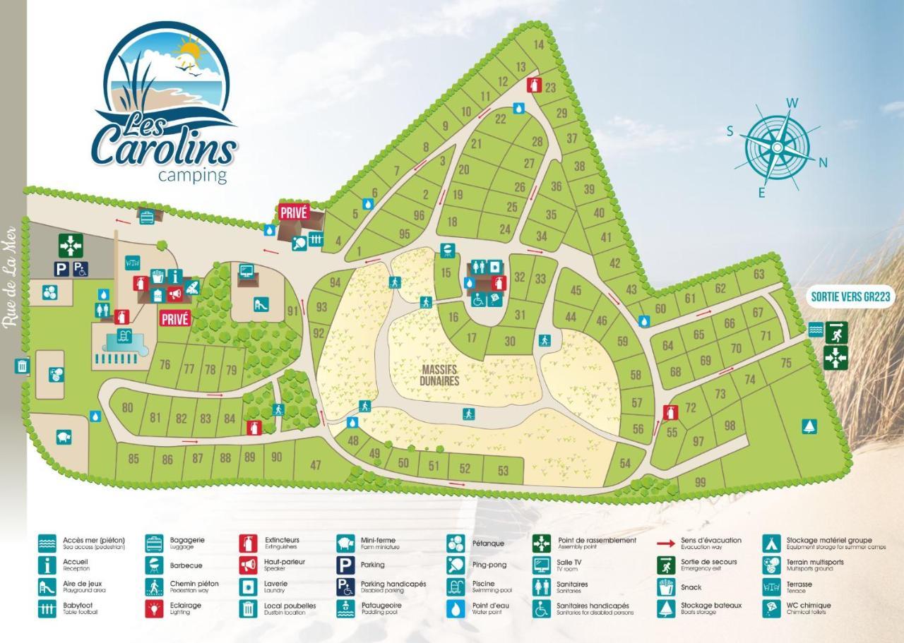 Camping Les Carolins Saint-Lo-d'Ourville 외부 사진